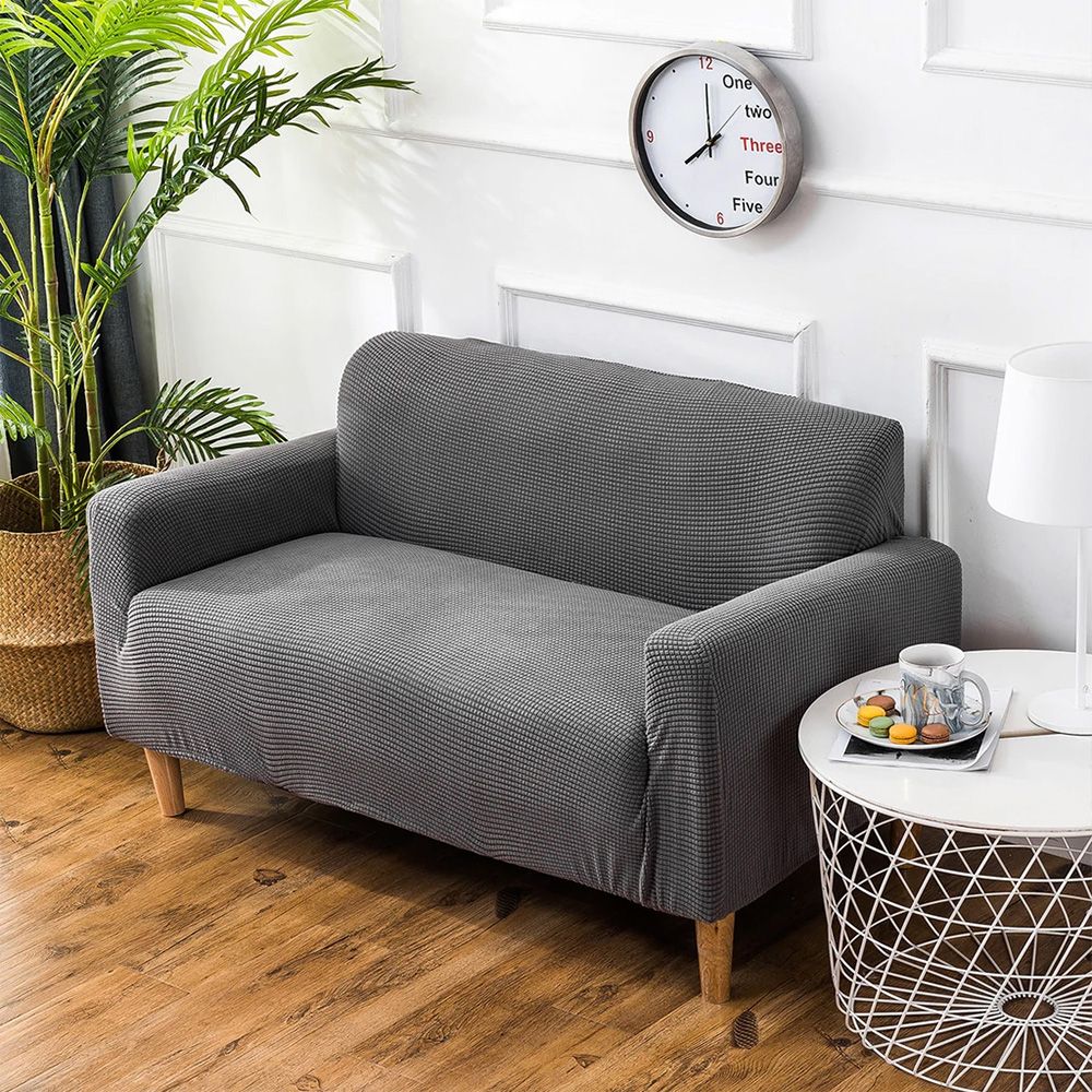 소프트 스판 쇼파 소파 커버 패드 카우치 2인용 극세사