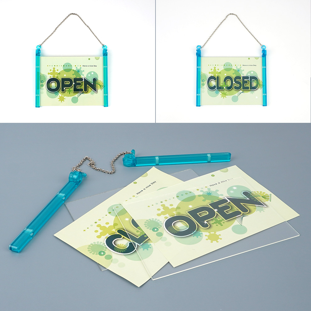 1X2개 인테리어 소품 OPEN CLOSED 프레임사 인걸이 안내판 표지판 디자인 문패 - 메인 이미지