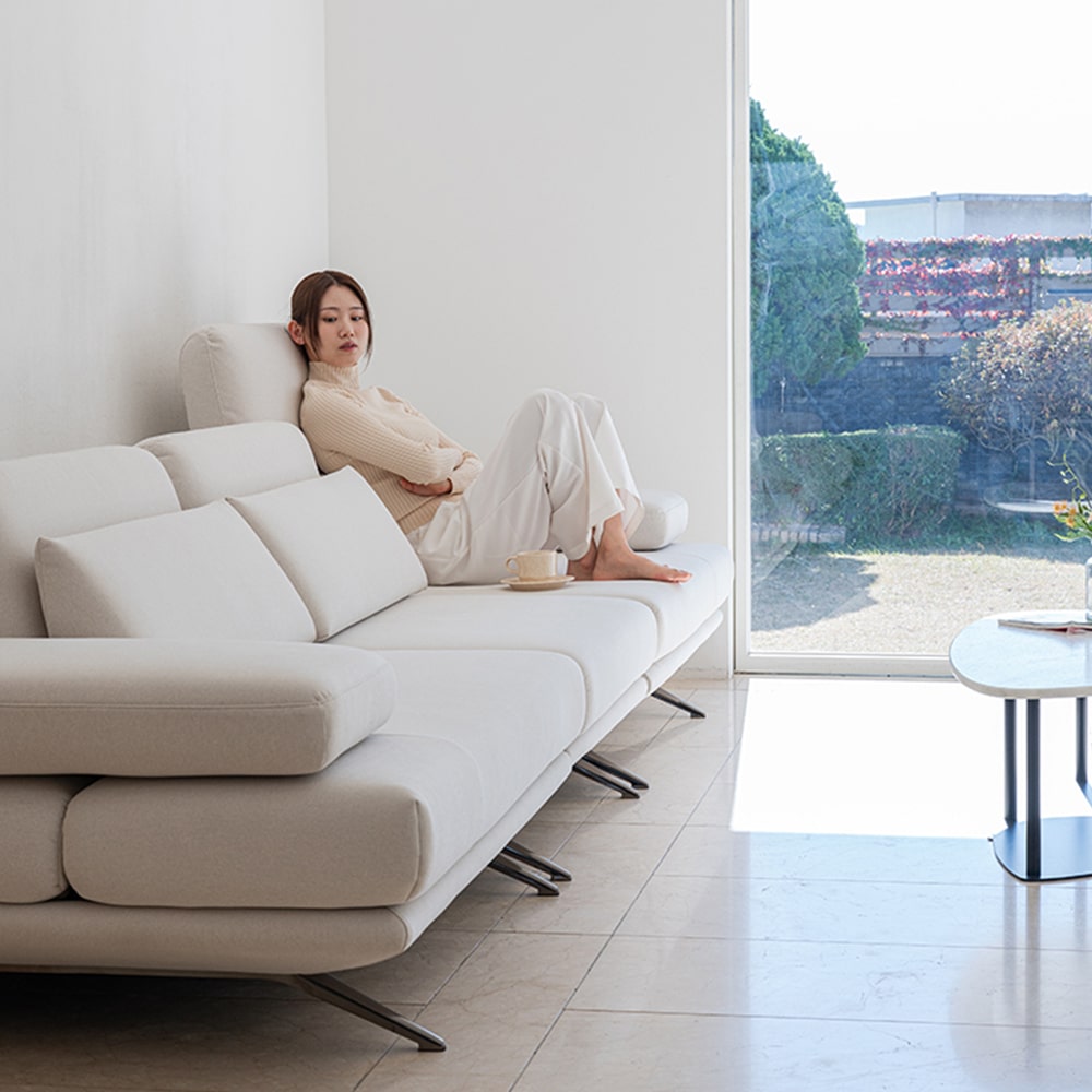 헨지디자인 라파엘 리프트 4인 테라 패브릭소파 홈카페 신혼가구