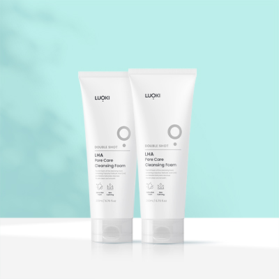 루오끼 더블샷 LHA 포어 케어 클렌징폼 200ml, 2개 - 상품 이미지