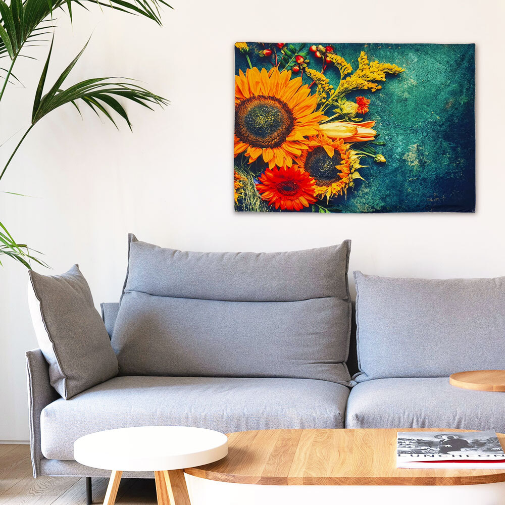 SFr 대형 패브릭 포스터 해바라기 M 벽장식 인테리어 그림 가림천 테피스 트리