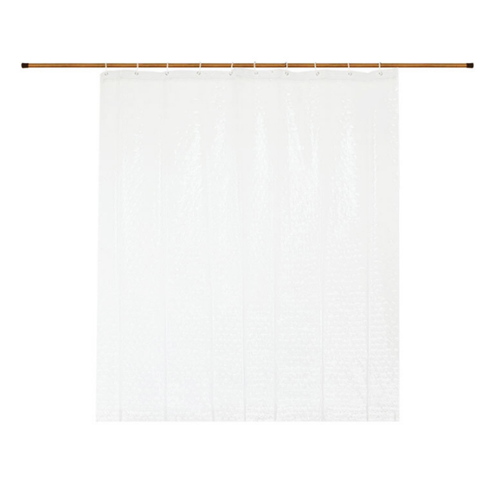 반투명 샤워 커튼 PEVA 욕실 방수 욕조 커텐 중형 가림막 고리 목욕