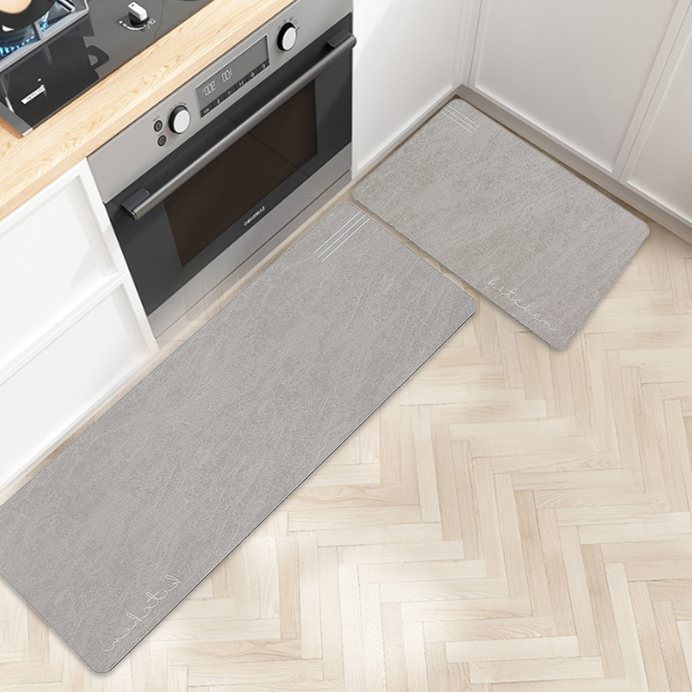 빠른건조 소프트 규조토 발매트 2종 세트( 키친) 그레이 주방 주방발 부엌 부엌발 욕실