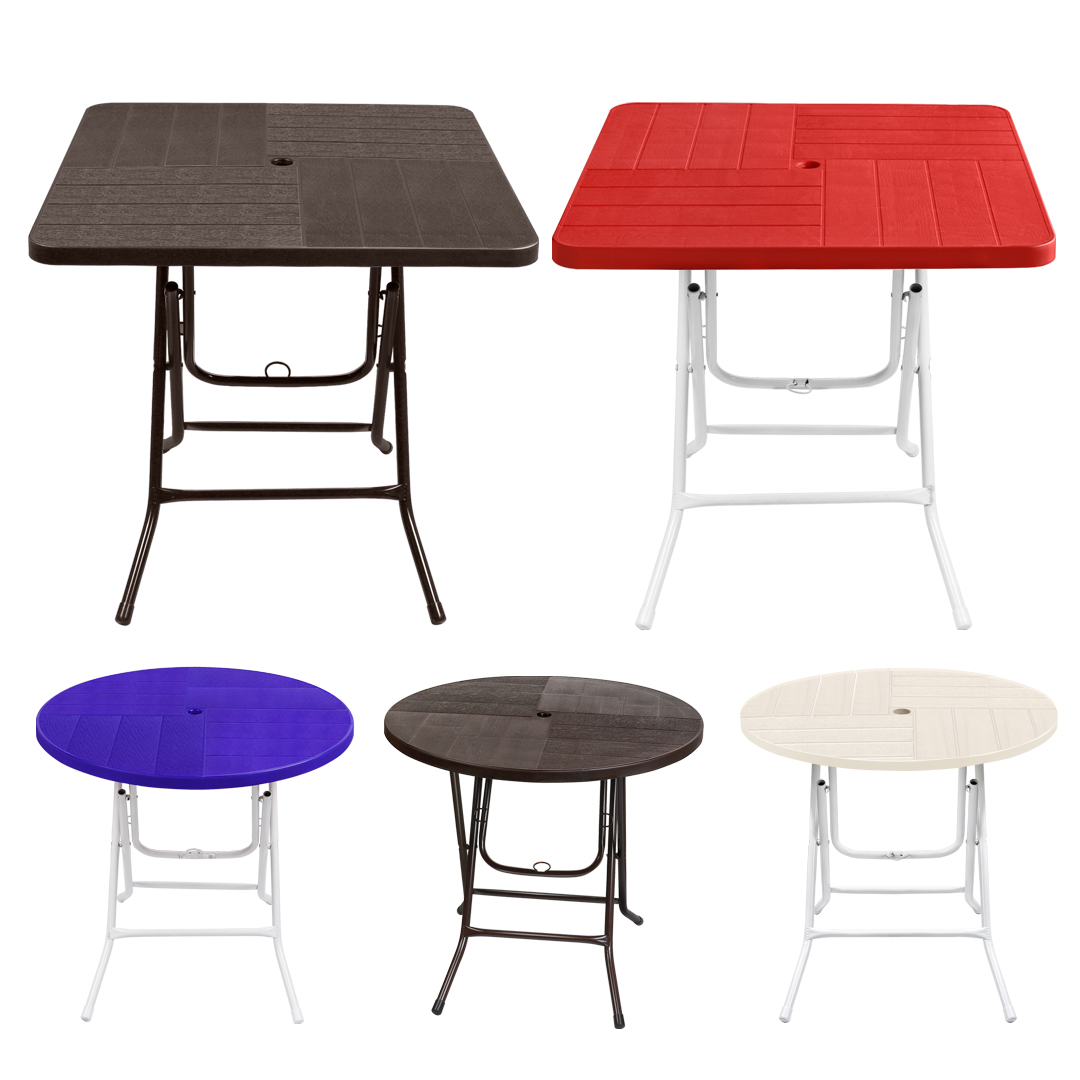 국산 튼튼한 편의점 테라스 테이블상 접이식 용테이블 간이 포장마차 플라스틱 적층 야외