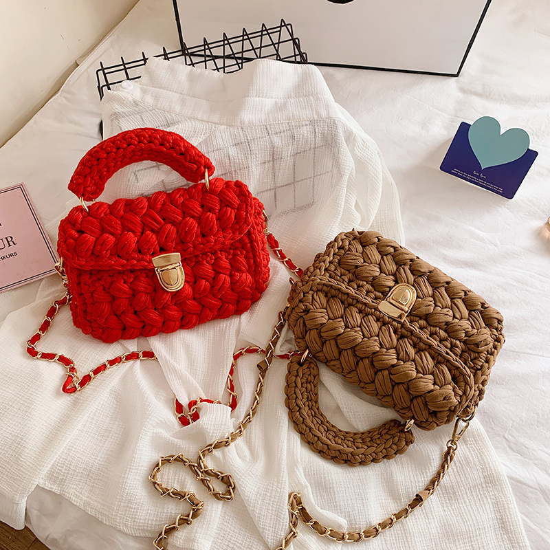 클러치 코바늘 가방뜨기 동영상제공 뜨개질 키트 만들기 패키지 손뜨개- 클라우드백