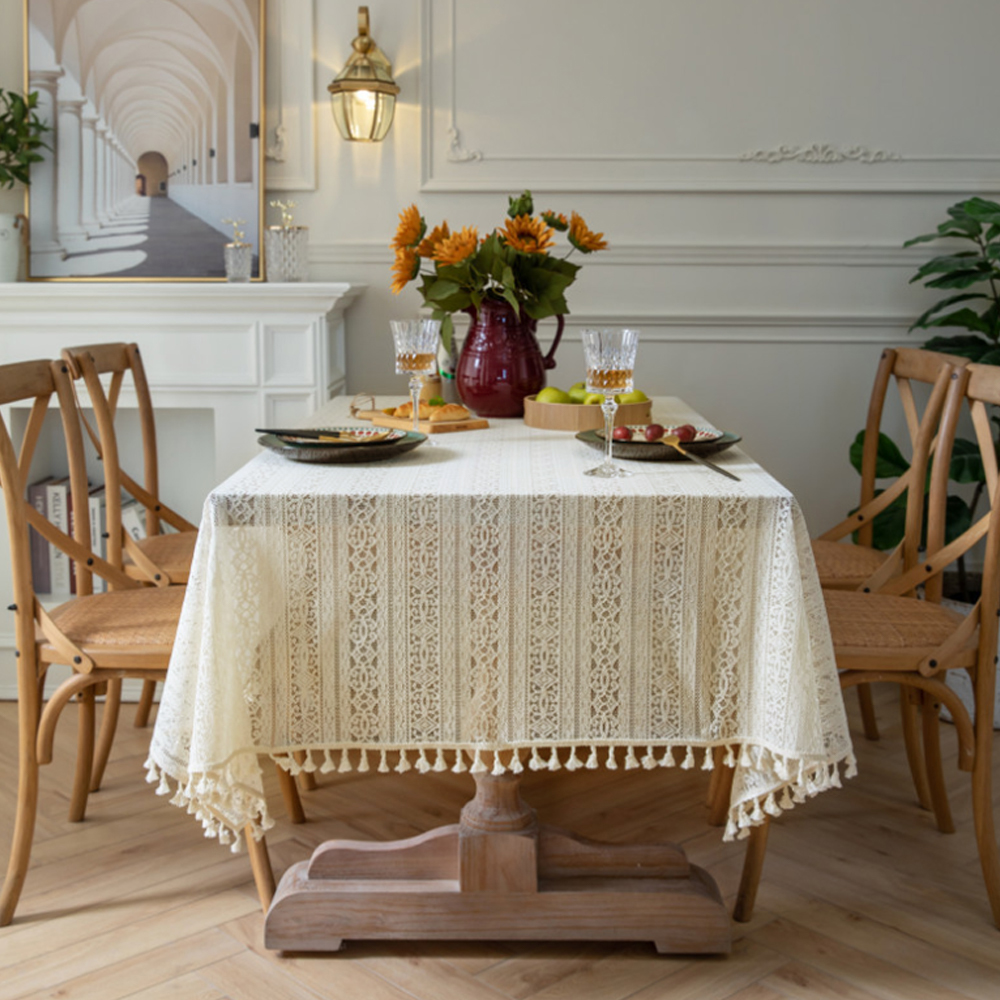 빈티지 태슬 식탁보( 150x cm) 테이블보 DT 1336528 커버