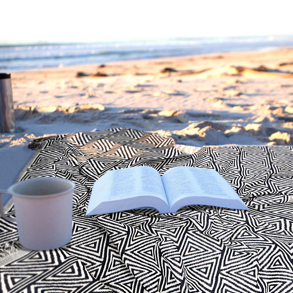 SFr 캠핑 프랙탈 블랑캣 130x 180 감성 담요 러그 차박이불 소파 덮개