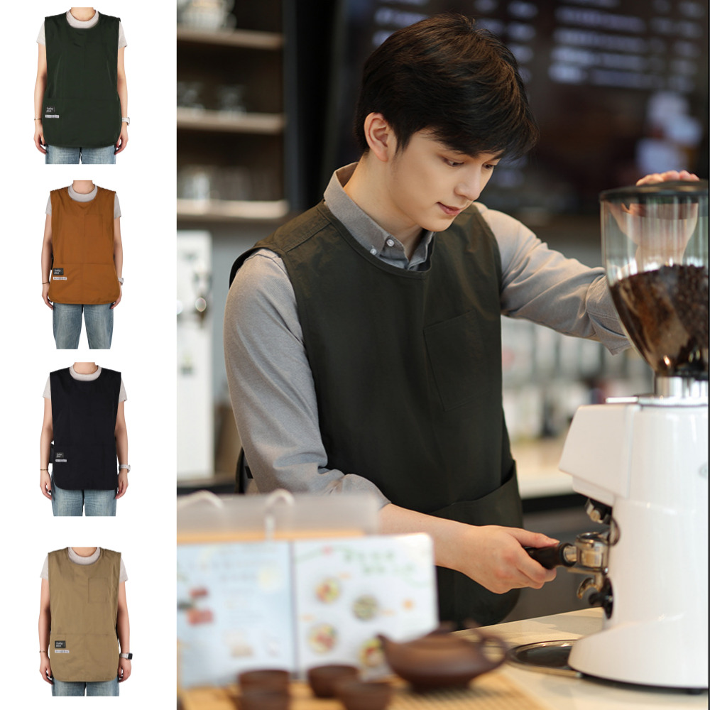 방수 조끼 앞치마 롱사이즈 74 cm 미용 미술 어린이집 빅사이즈 카페 바리스타 미용실
