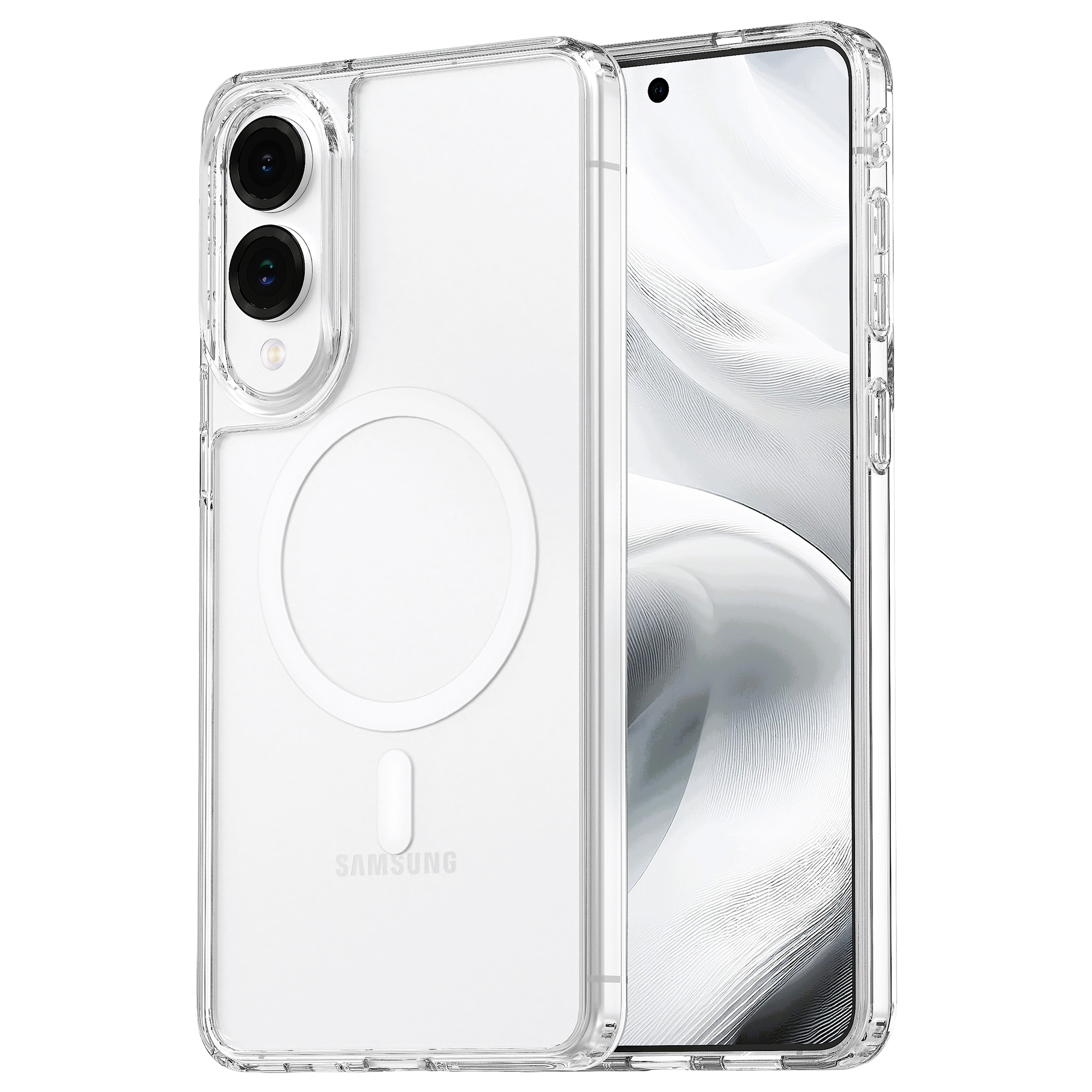 퓨어쉴드 2배자력 맥세이프 방탄 범퍼 케이스 투명, 갤럭시S25 엣지