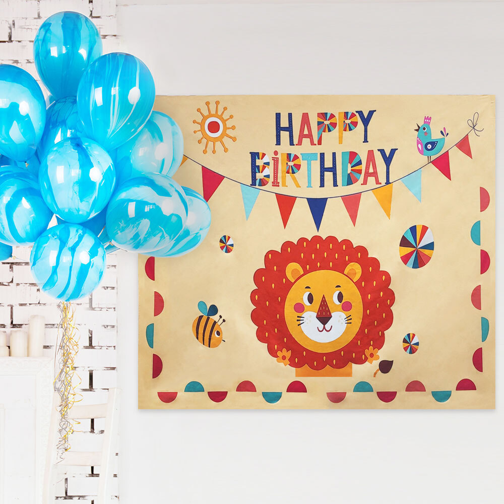 SFr 대형 패브릭 포스터 생일 축하 친구들 용품 이벤트 파티 생일이