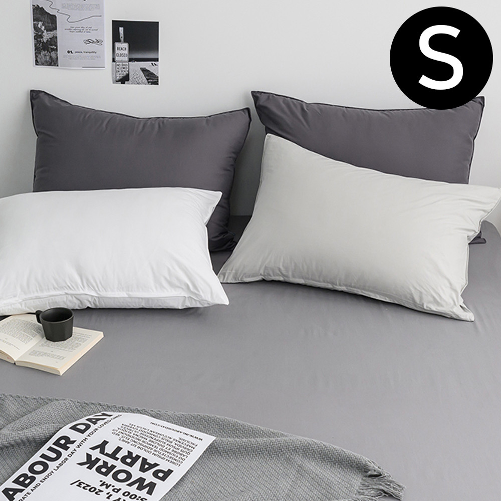 해피니 샤이니 40 수 순면 홑 매트리스 커버 싱글 S (그레이) 침대