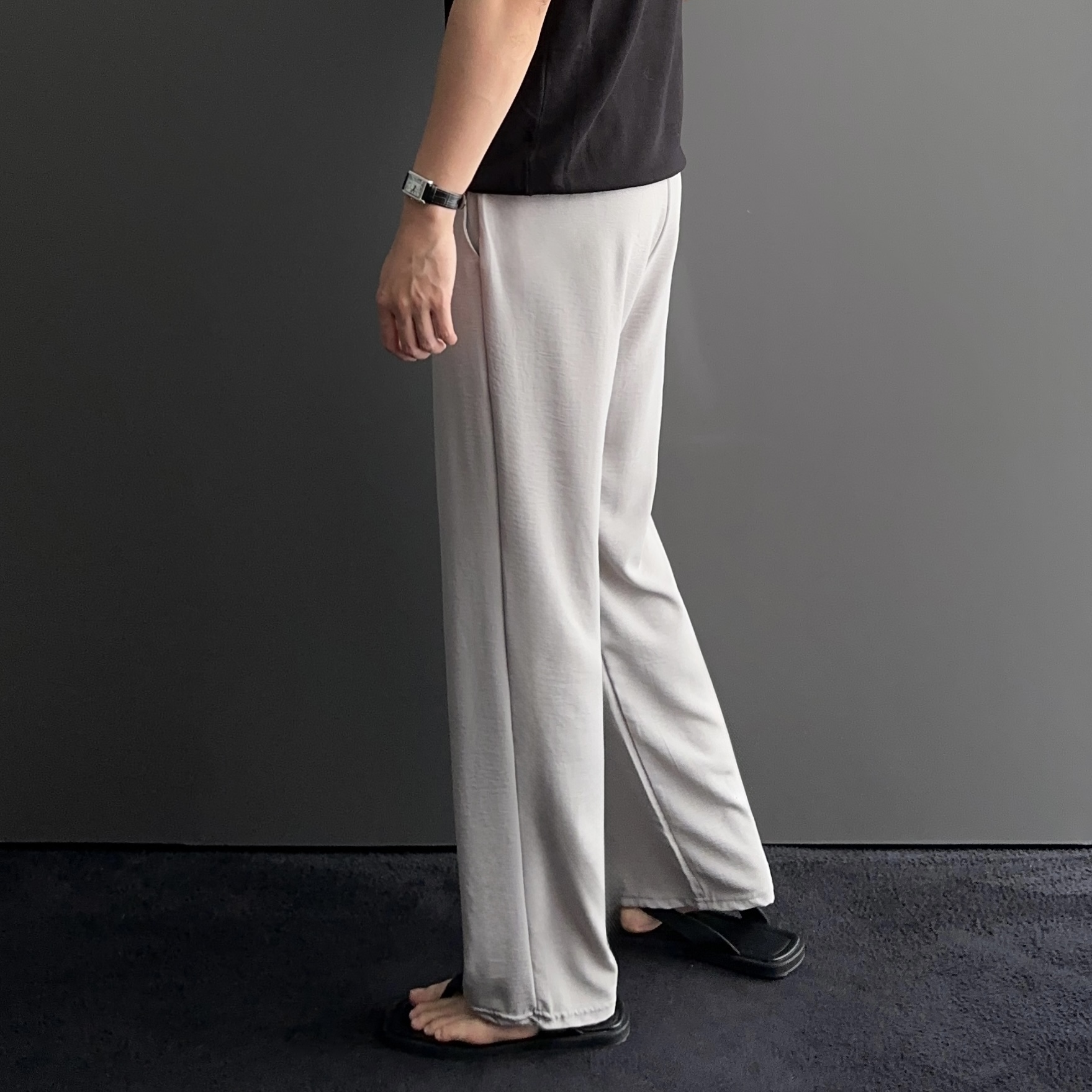 1+1 남성린넨바지 남자린넨슬랙스 마바지 - 상세 이미지 4