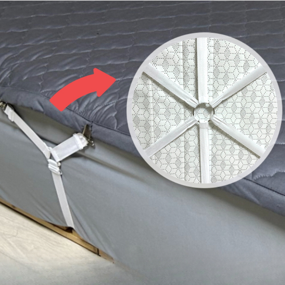 침대 시트 고정 6방향 밴드 침대보 매트리스 커버 패드