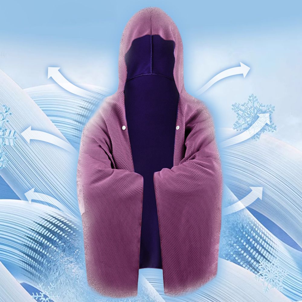 후드 비치 타올 쿨링 극세사 스포츠 물놀이 대형 타올