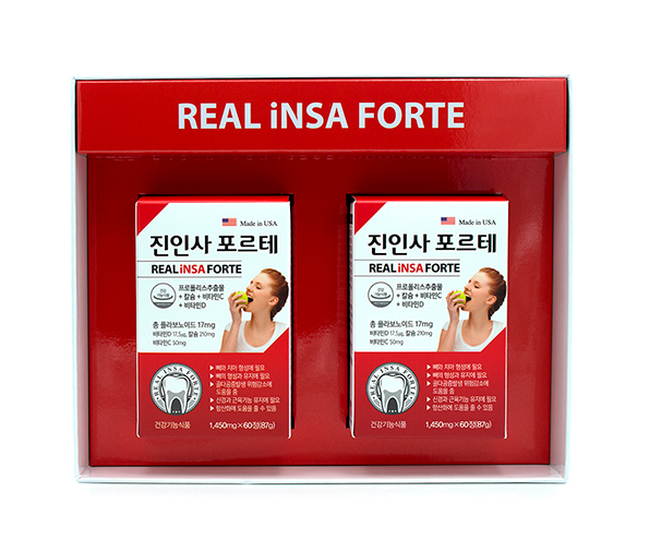 진인사 포르테 치아건강정 120정 프로폴리스 뼈건강 칼슐 비타민D : 하나S마트