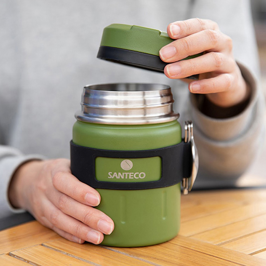 산테코 코지 보온죽통 500ml (숟가락포함) 이미지 7