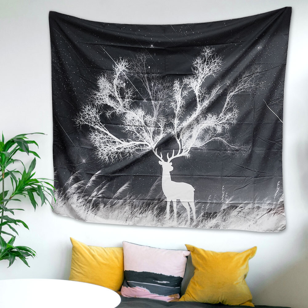 SFr 대형 패브릭 포스터 사슴 M 인테리어 소품 벽장식 집꾸미기 벽인테리어