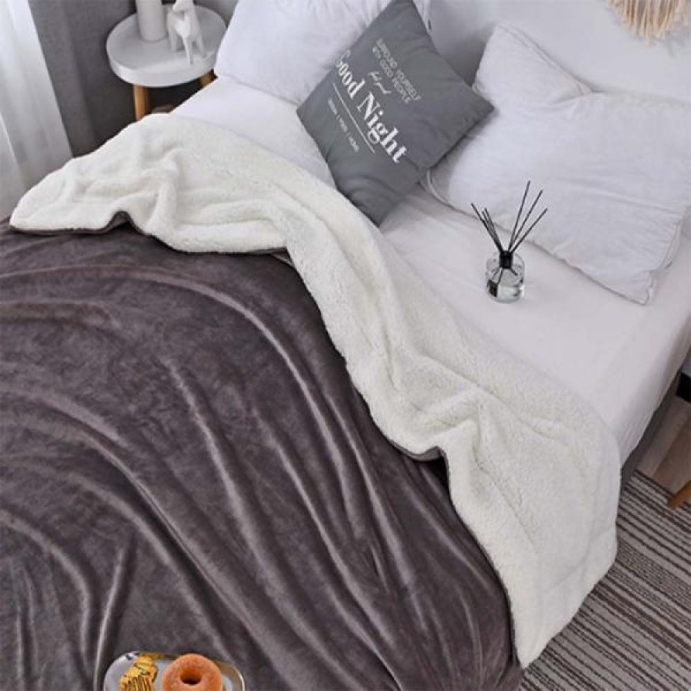 따뜻한 겨울 극세사 이불 3가지 컬러( 150x 200) 사이불 이불퀸 겨울극 싱글