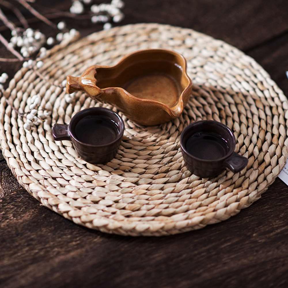 테이블 매트 라탄 원형 사이즈 테이블보 냄비 받침 소품 받침대 식탁 식탁보 다기 세트