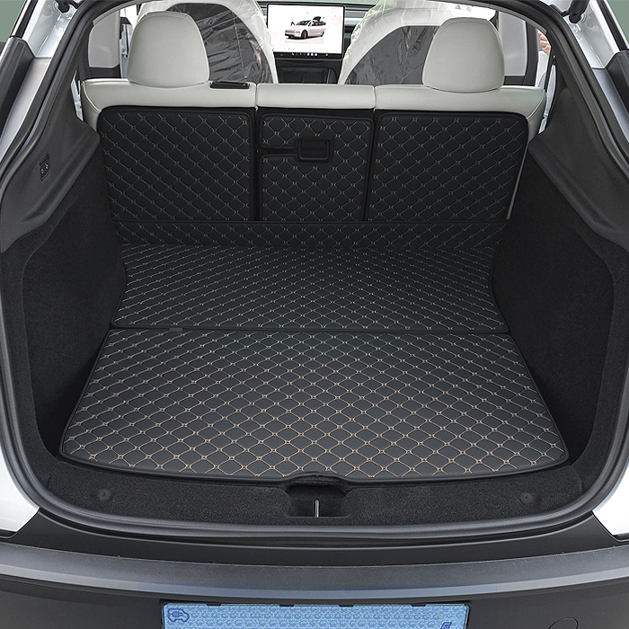 카프트 테슬라 모델Y 주니퍼 트렁크매트 가죽 퀄팅 차박 분리형