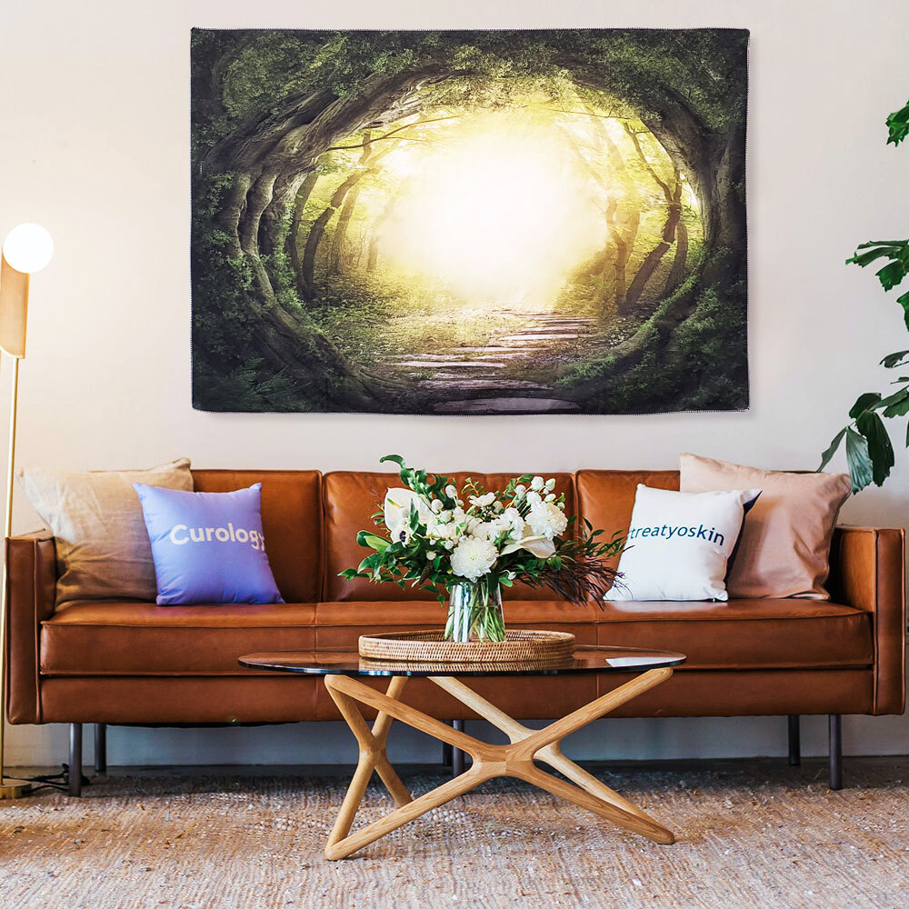 거실 벽장식 현관 방 꾸미기용 패브릭 포스터 그림 M 인테리어 가림천 테피스 트리 액자