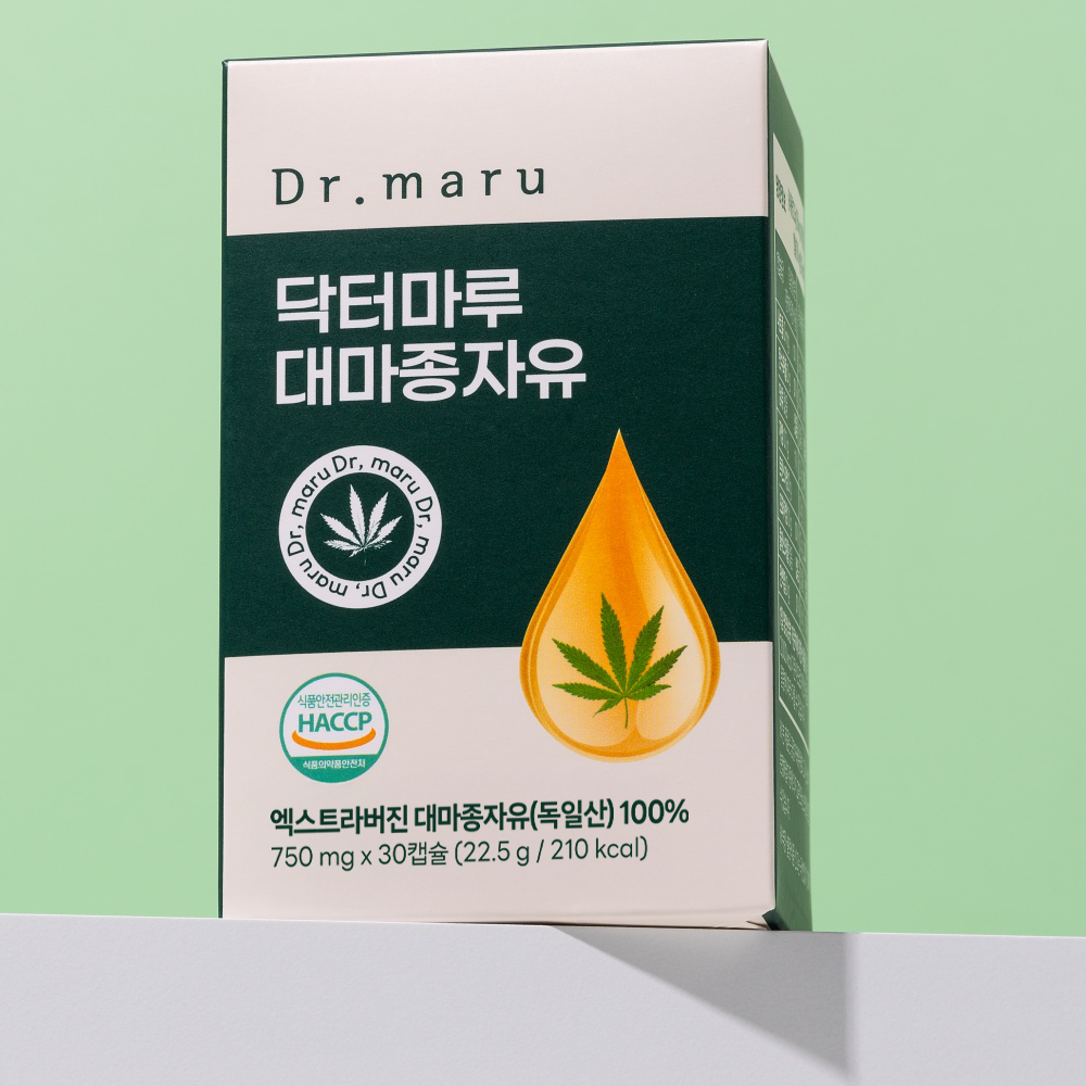 대마종자유 대마씨유 100% 햄프씨드 효능 750mg x 30캡슐 - 상세 이미지 2
