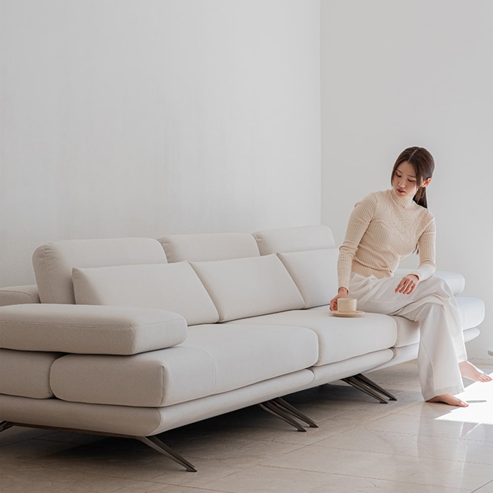 헨지디자인 라파엘 리프트 4인 테라 패브릭소파 홈카페 신혼가구