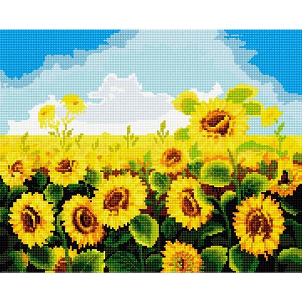 40x 50 밭 보석 십자수 해바라기 캔버스 액자 풍경화 캔버스형