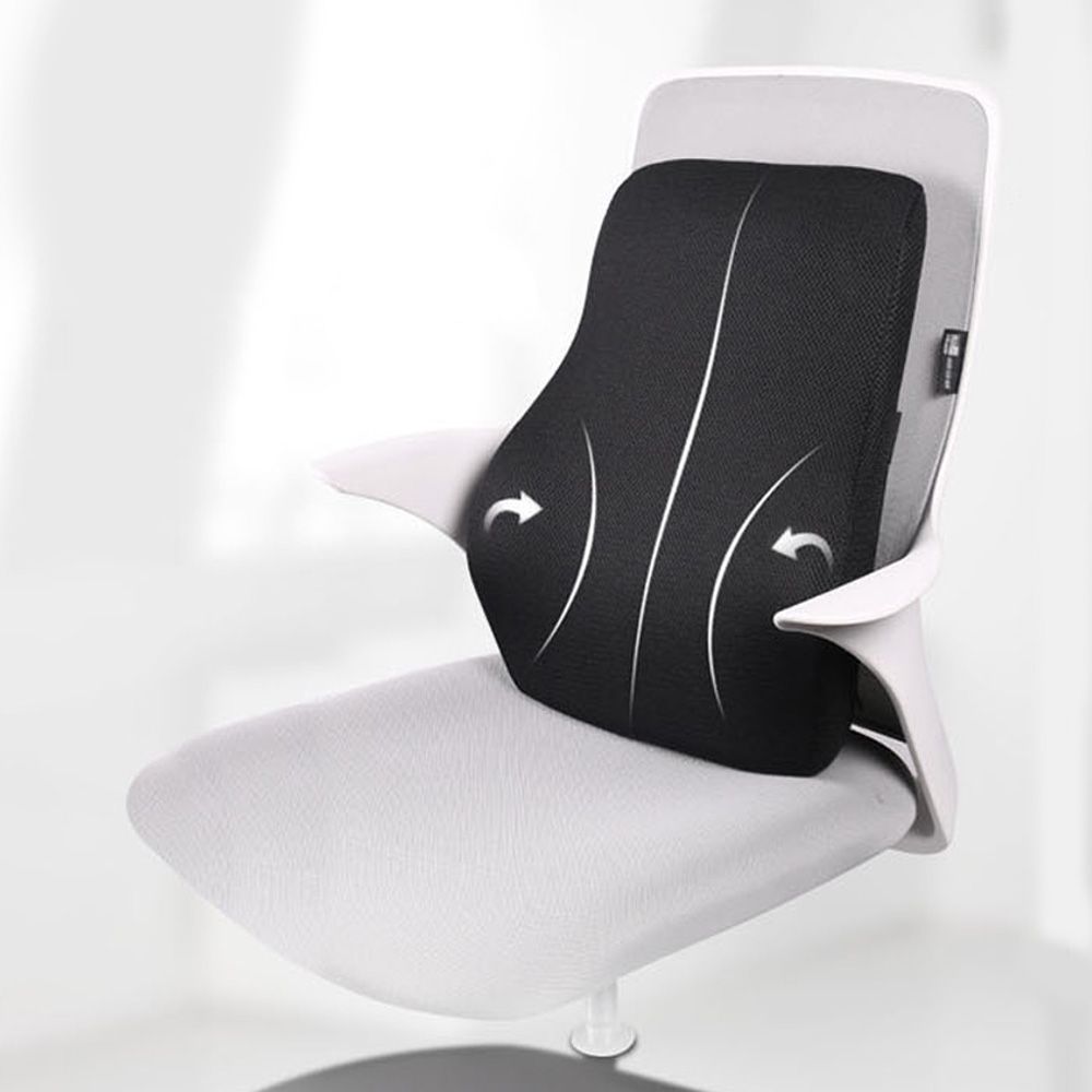 메모리폼 등쿠션 차량 사무실 의자 허리 받침대 지지대 등받이