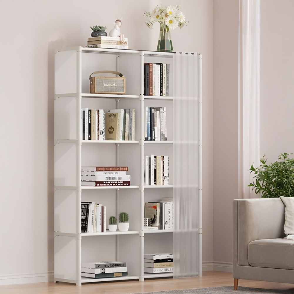 조립식 옷장 의류 정리 선반 원룸 미니 간이 행거 원룸간이 오픈형 2단 싱글