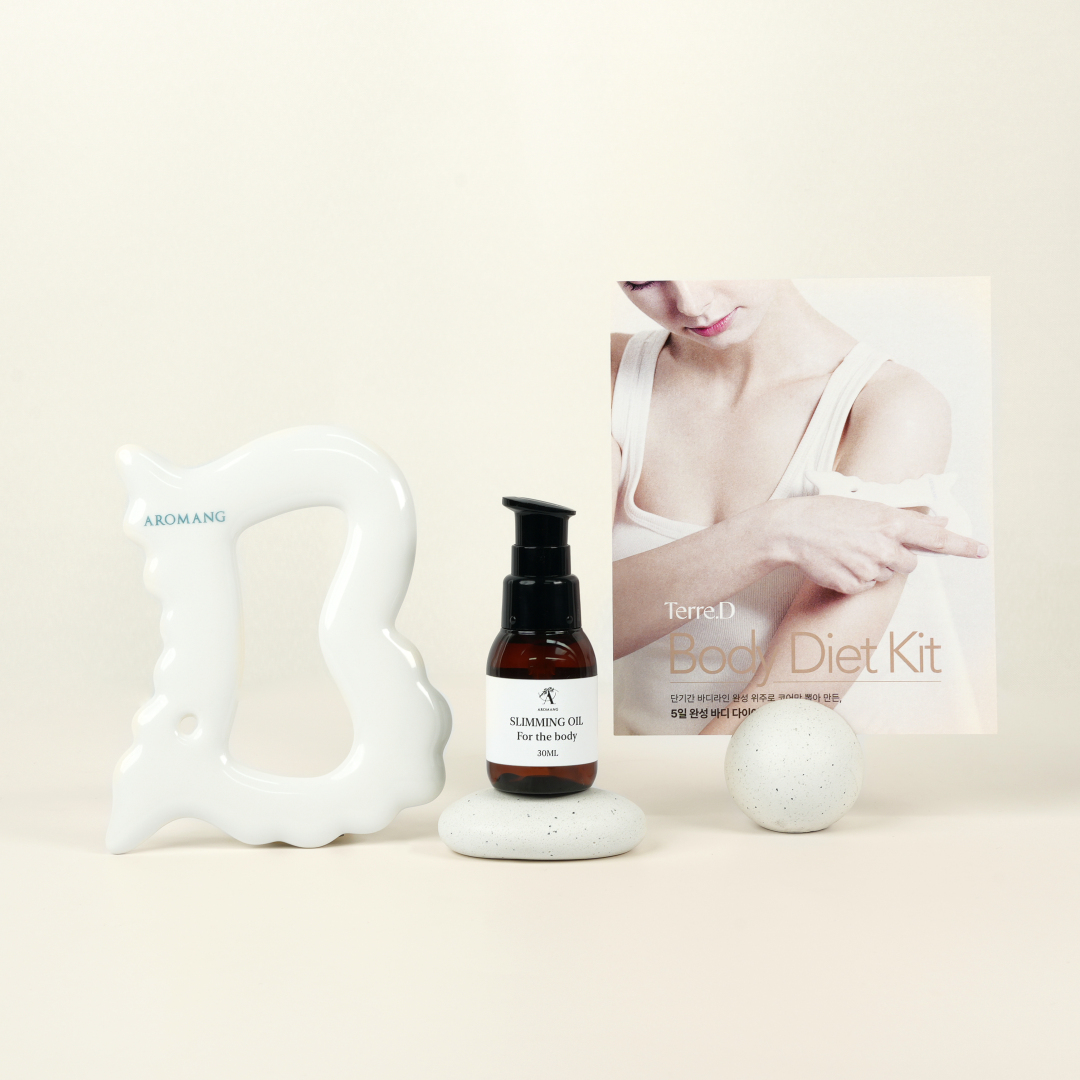[BODY KIT] 아로망 세라믹 바디 승모근 종아리 림프 괄사 마사지기 - 상세 이미지 3