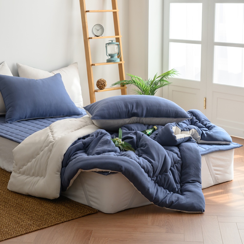 리빙 밸류 사계절 따뜻한 쿠키 차렵이불 푹신한 먼지없는 부드러운 봄이불 가을이불