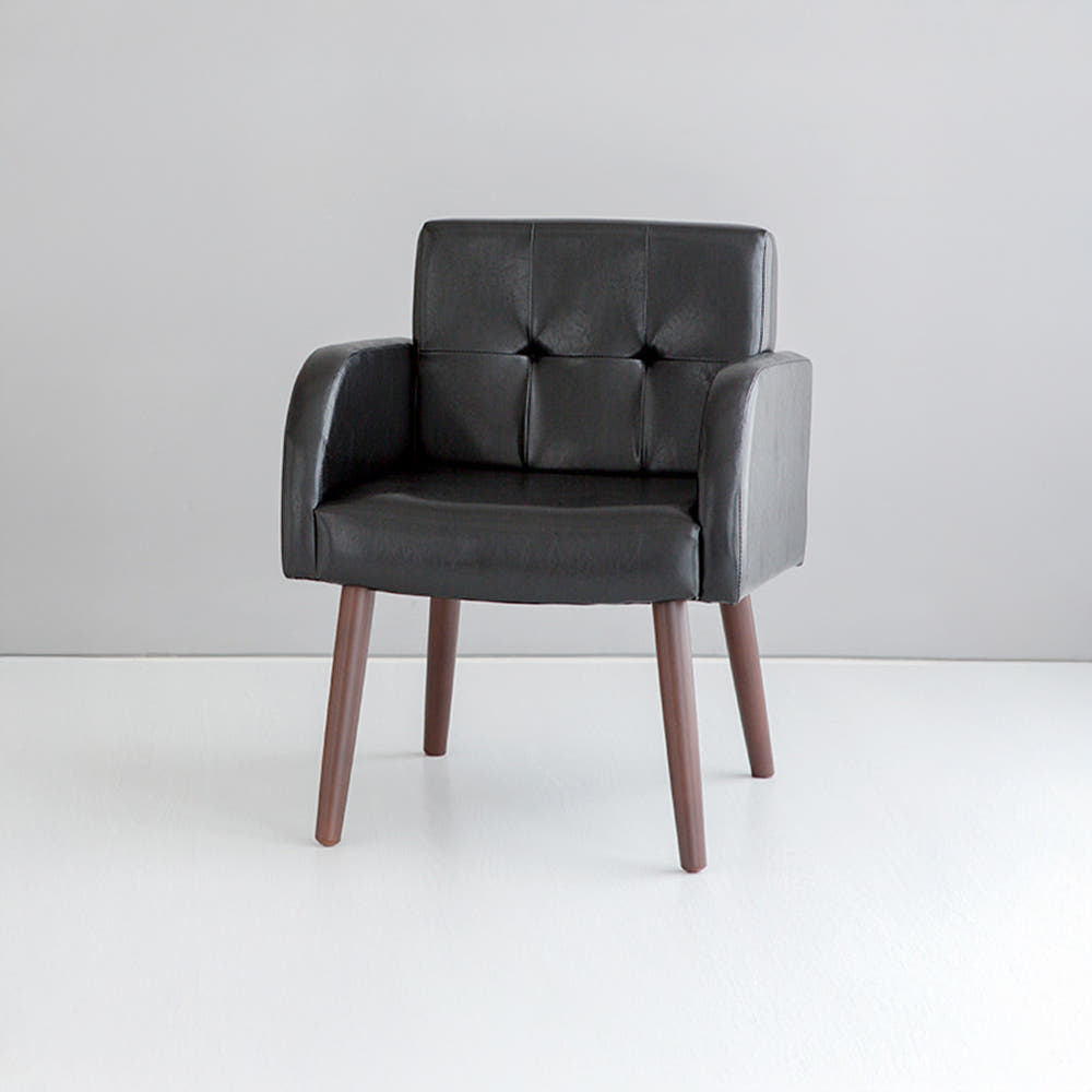 비나트 1인소파 DLM7260 스툴미포함, 블랙 8994.6390, 1인용