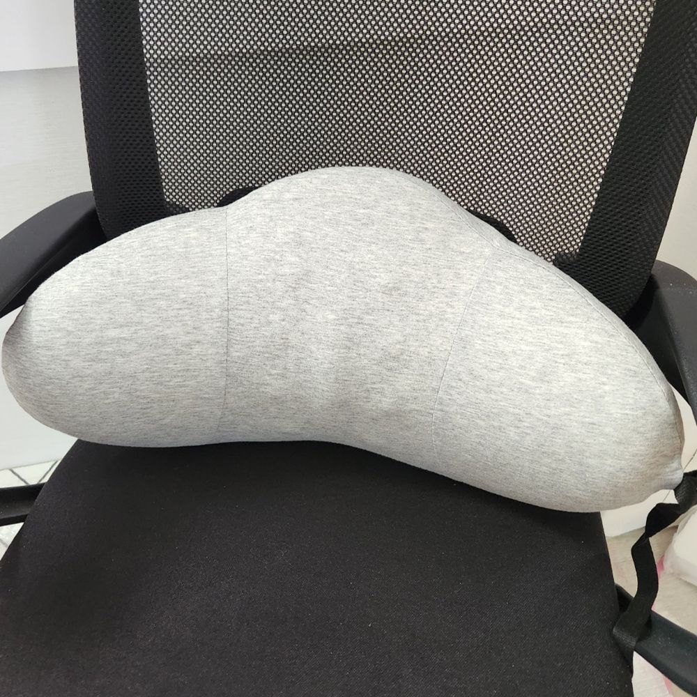 사무실 의자 쿠션 비행기 등받이 허리 받침 등베개 방석 받침대