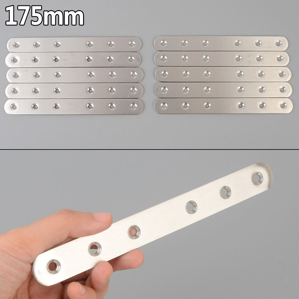 다목 적평철 10P 일자형 다목적 175 mm 형평철 꺽쇠 보강 철물 코너철 연결 - 상품 이미지