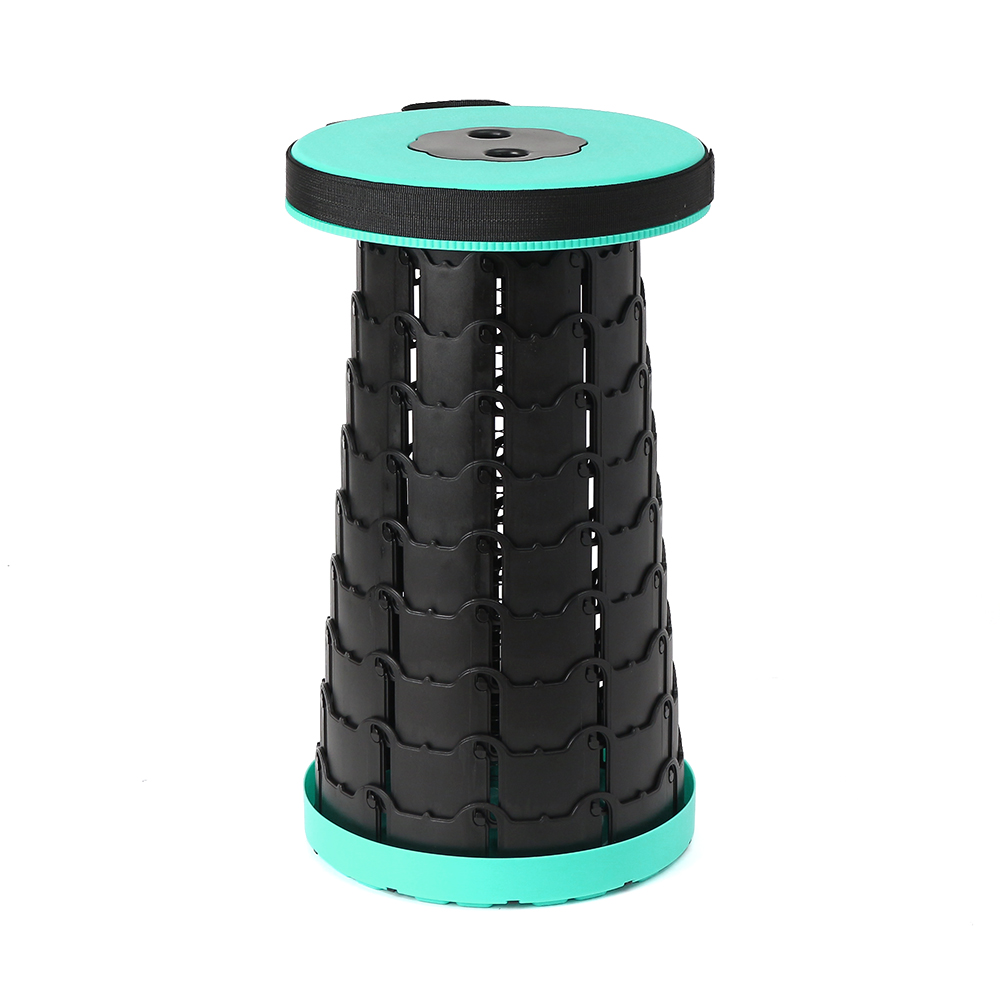 아코디언 접이식 휴대용 의자( 민트) 캠핑 DT 1290471 높이 조절 자바라 스툴 - 상품 이미지