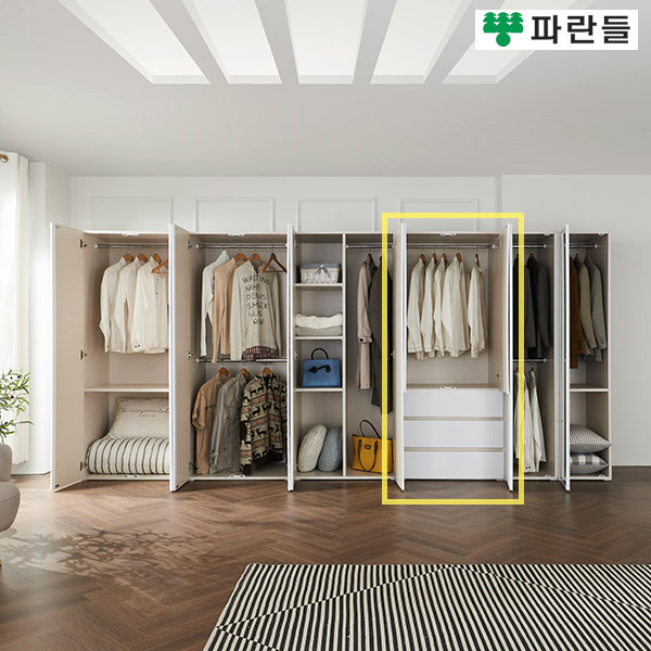 파란들가구 800 도어형 3단서랍옷장 3단서랍장롱 장농 - 상세 이미지 3