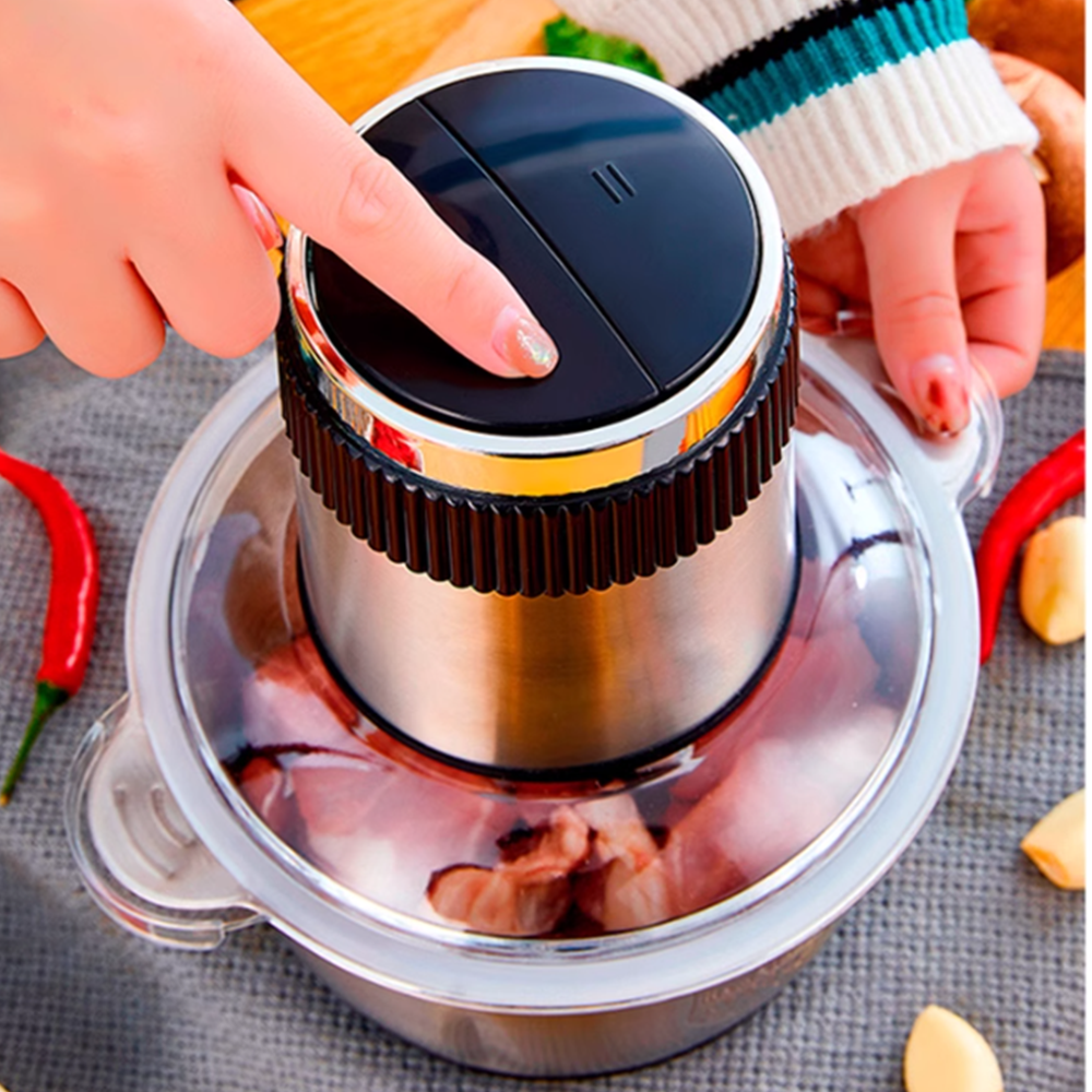 육류다지기 다기능 전기 고기 믹서기 추천 자동 소형 가정용 만능 믹서 2L-단일 4-1세트