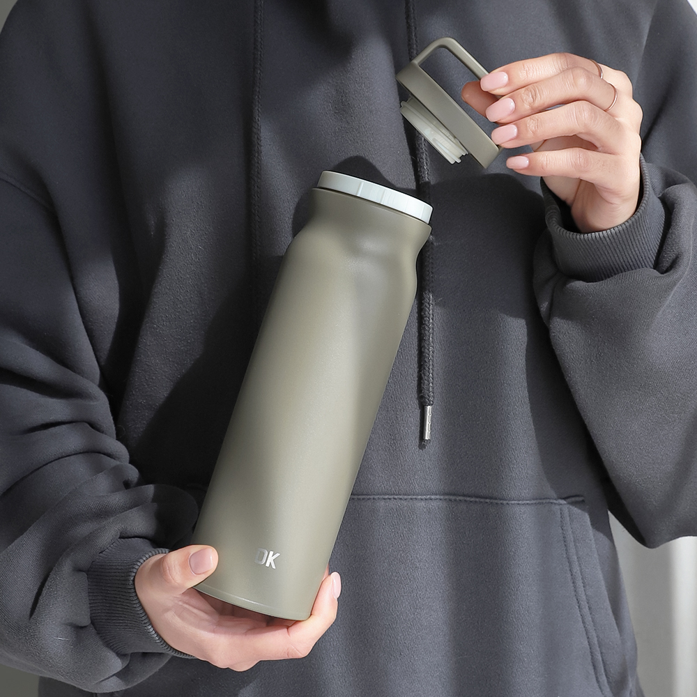 각인텀블러 스텐 보온보냉 아이보리 물병780ml - 상세 이미지 3