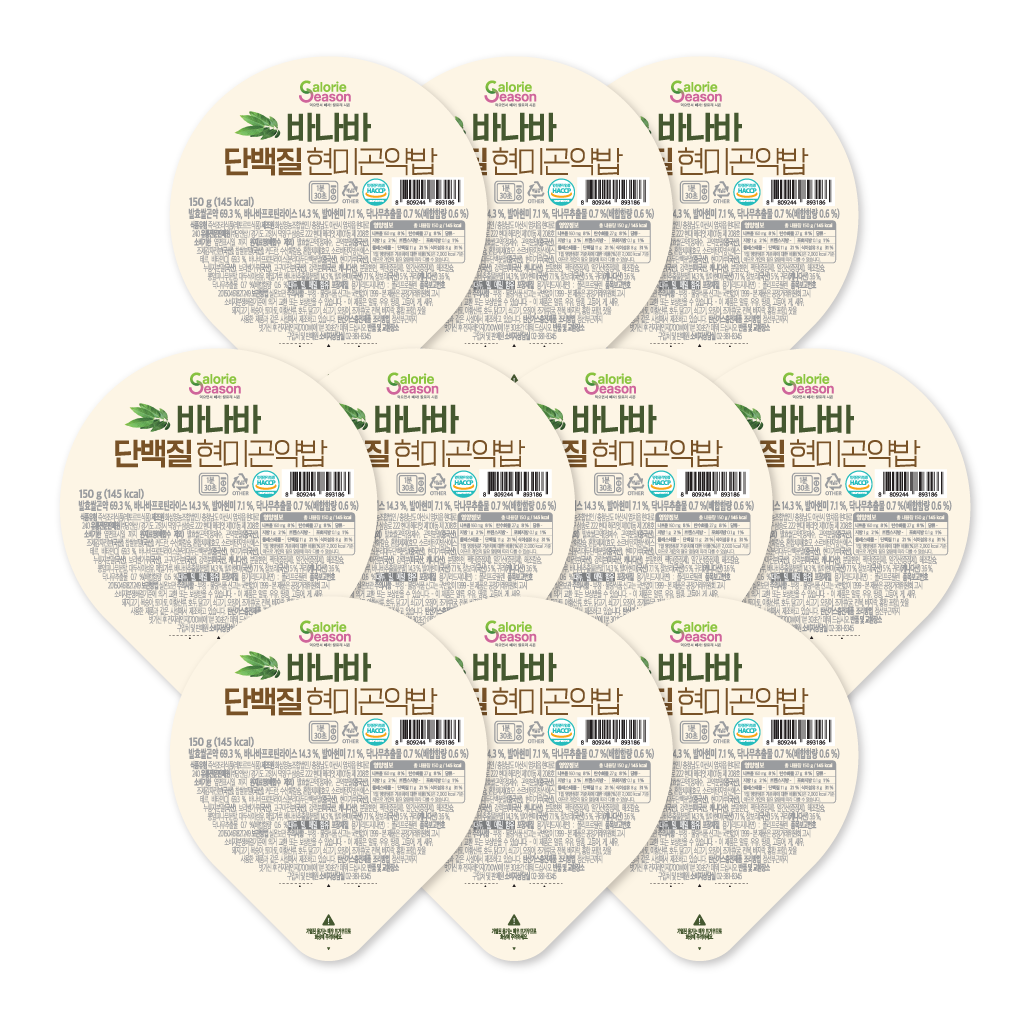 100g당 79kcal 바나바단백질현미곤약밥 150g X 10EA - 상세 이미지 2