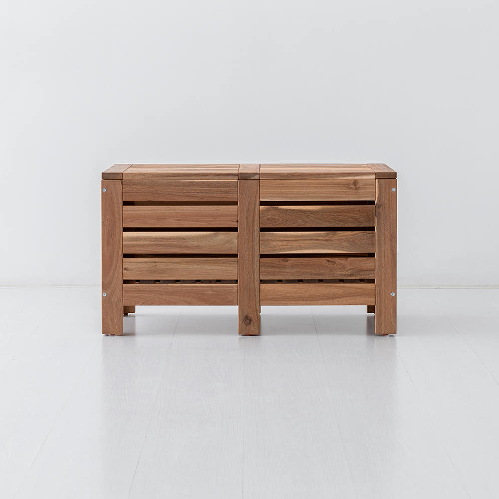 TANG 원목수납벤치 아카시아 내추럴 6178.0692