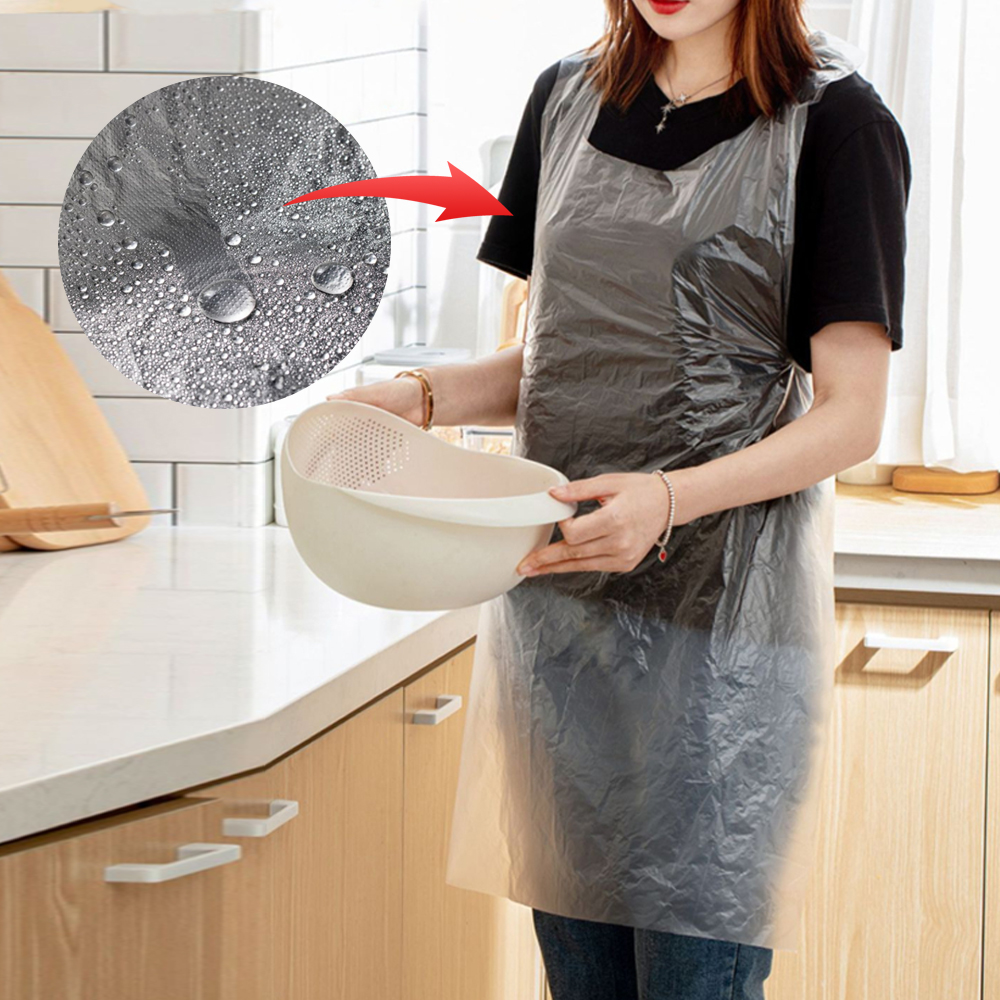 소피아 일회용 투명 앞치마 카페 방수 주방 미용 허리 식당 업소용 에이프런 생활