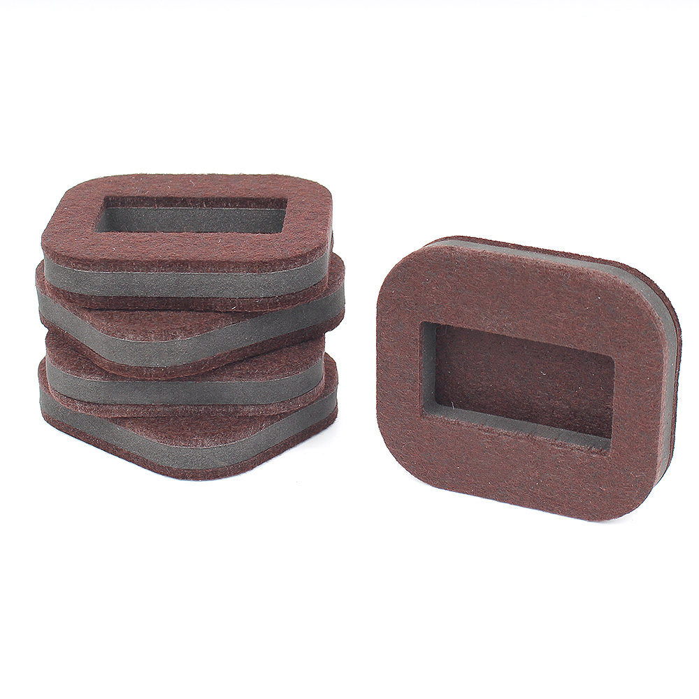 갈색 5개입 의자 바퀴 고정 커버 체어 받침 자국 방지