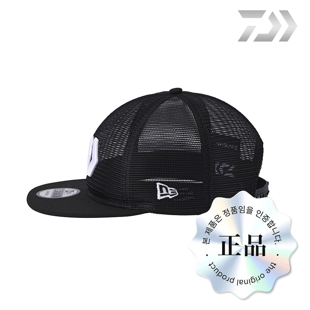 다이와 DC-6445NK 로고 자수 풀메쉬 낚시 스냅백 메쉬 볼캡 모자 뉴에라 콜라보 - 상세 이미지 5
