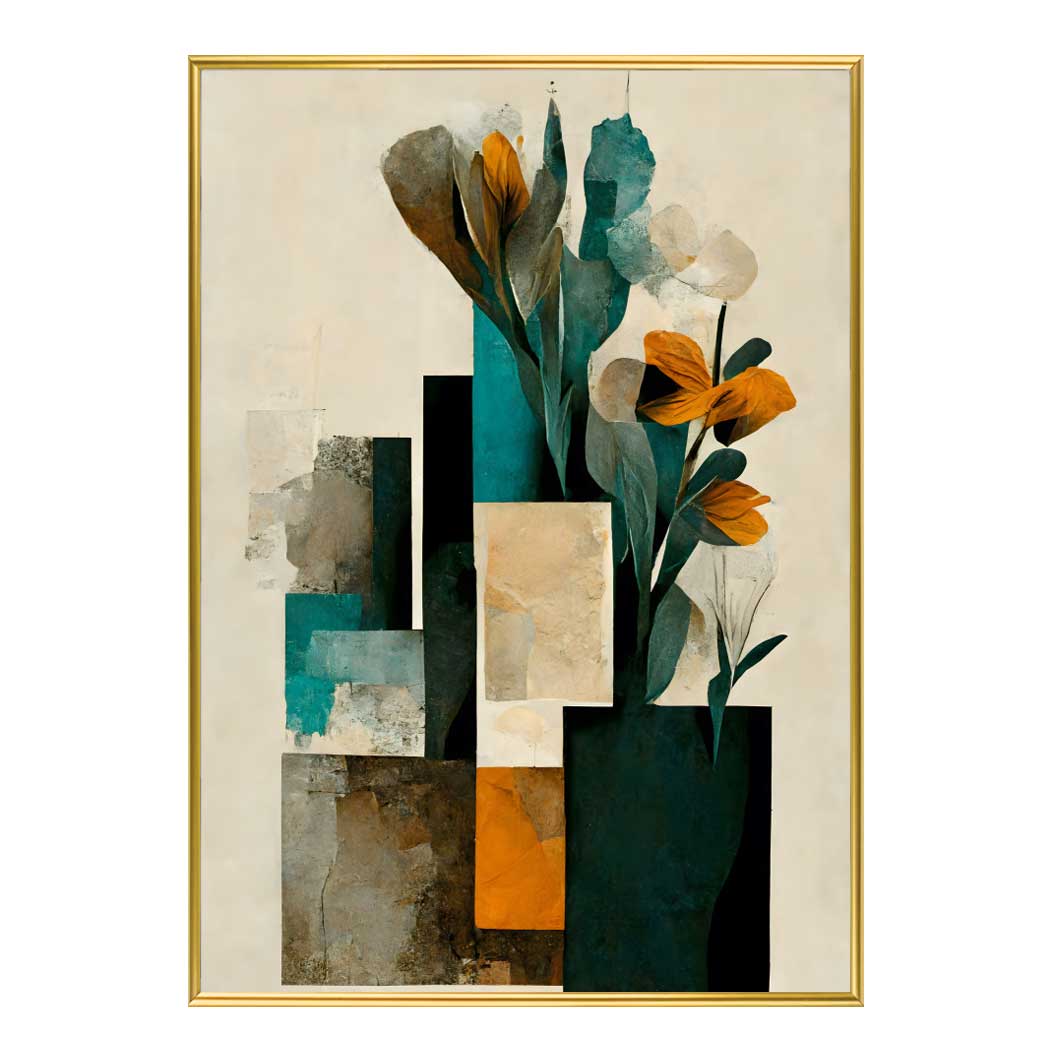 슬림 인테리어 액자 Abstract Arrangement A2 사이즈 가벼운 몰딩 대형 - 메인 이미지