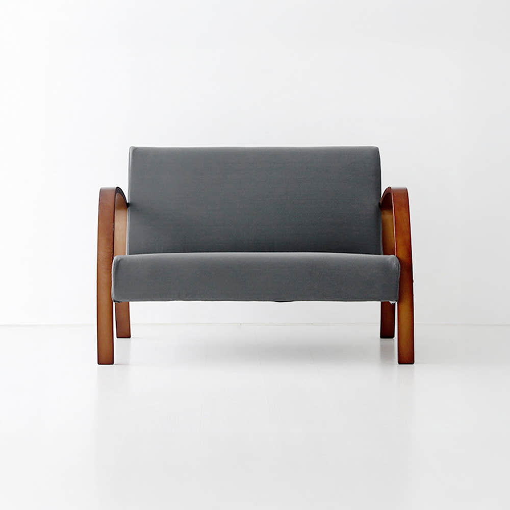 벤우드 2인 소파 YC12AD 브라운/아이보리, 2인용