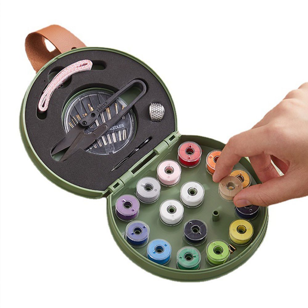 레트로 바느질함 DIY 키트 반짇고리 반짓고리 반짇고리함 세트 - 메인 이미지