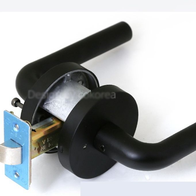 방문 손잡이 문고리 레바형 후크 블랙 욕실용 방문도 어록 현관문 도어 손잡이도어락