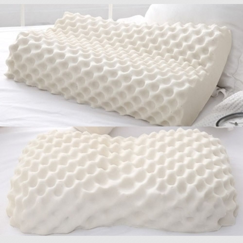 라텍스베게 굴곡 지압 땅콩 대형 태국 베개 천연 메모리폼