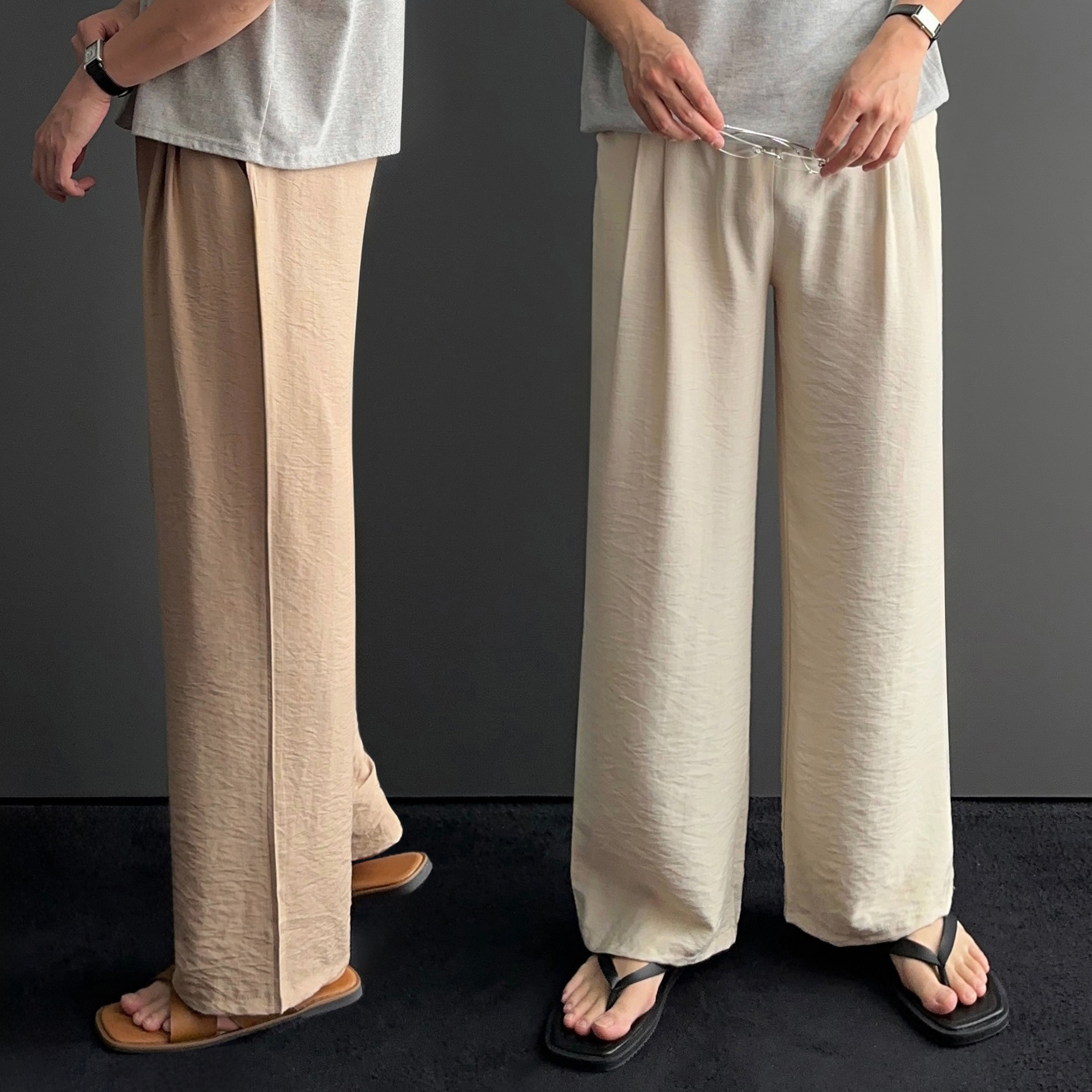 마바지 남자린넨팬츠 남자여름긴바지 - 상품 이미지